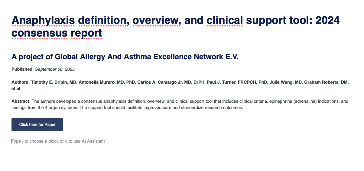 Anaphylaxis definition, overview, and clinical&hellip;